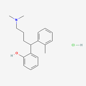 molecular formula C19H26ClNO B15061599 2-[4-(Dimethylamino)-1-(2-methylphenyl)butyl]-phenol Hydrochloride 