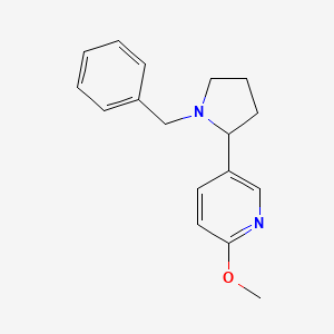 molecular formula C17H20N2O B15061620 5-(1-Benzylpyrrolidin-2-yl)-2-methoxypyridine 