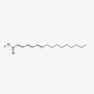 molecular formula C16H26O2 B15061639 2,4,6-Hexadecatrienoic acid 