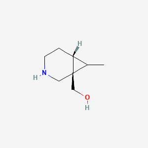 molecular formula C8H15NO B15061654 [(1R,6R)-7-methyl-3-azabicyclo[4.1.0]heptan-1-yl]methanol 