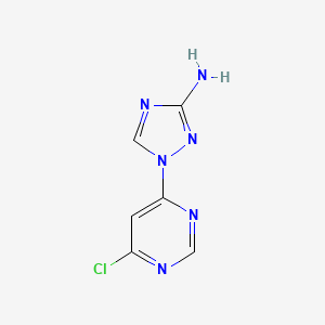 1-(6-Chloropyrimidin-4-yl)-1H-1,2,4-triazol-3-amine