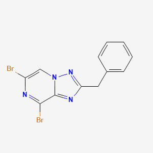 2-Benzyl-6,8-dibromo-[1,2,4]triazolo[1,5-a]pyrazine