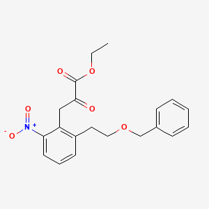 Ethyl 3-(2-(2-(benzyloxy)ethyl)-6-nitrophenyl)-2-oxopropanoate