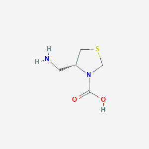 molecular formula C5H10N2O2S B1506187 (R)-4-Aminomethyl-thiazolidine-3-carboxylic acid 