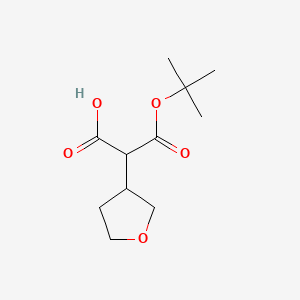 2-(Tert-butoxycarbonyl)-2-(tetrahydrofuran-3-yl)acetic acid