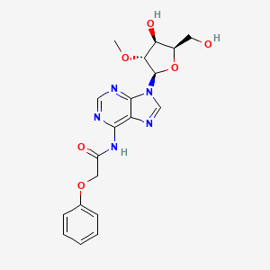 N-[9-[(2R,3R,4S,5R)-4-hydroxy-5-(hydroxymethyl)-3-methoxyoxolan-2-yl]purin-6-yl]-2-phenoxyacetamide