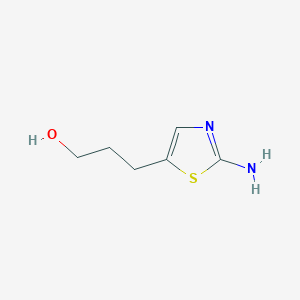 molecular formula C6H10N2OS B1506191 3-(2-Aminothiazol-5-yl)propan-1-ol CAS No. 1000517-70-3