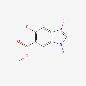 methyl 5-fluoro-3-iodo-1-methyl-1H-indole-6-carboxylate