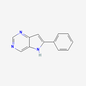 molecular formula C12H9N3 B1506202 6-Phenyl-5H-pyrrolo[3,2-d]pyrimidine CAS No. 1173285-69-2