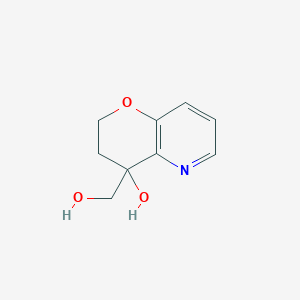 molecular formula C9H11NO3 B1506207 4-(Hydroxymethyl)-3,4-dihydro-2H-pyrano[3,2-b]pyridin-4-ol CAS No. 405174-47-2