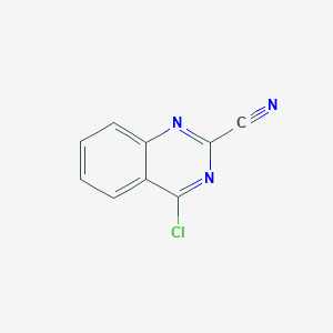 molecular formula C9H4ClN3 B1506211 4-Chloroquinazoline-2-carbonitrile CAS No. 898044-49-0