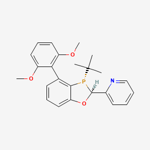 2-((2S,3S)-3-(tert-butyl)-4-(2,6-dimethoxyphenyl)-2,3-dihydrobenzo[d][1,3]oxaph osphol-2-yl)pyridine