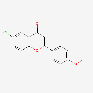 6-Chloro-2-(4-methoxyphenyl)-8-methyl-4H-1-benzopyran-4-one