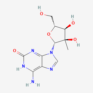 6-Amino-9-((2R,3R,4R,5R)-3,4-dihydroxy-5-(hydroxymethyl)-3-methyltetrahydrofuran-2-yl)-3,9-dihydro-2H-purin-2-one