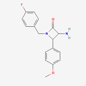 3-Amino-1-(4-fluorobenzyl)-4-(4-methoxyphenyl)azetidin-2-one