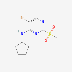 5-Bromo-N-cyclopentyl-2-(methylsulfonyl)pyrimidin-4-amine