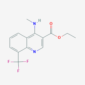 Ethyl 4-(methylamino)-8-(trifluoromethyl)quinoline-3-carboxylate