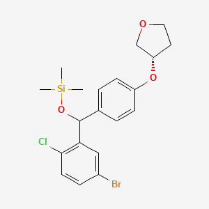 ((5-Bromo-2-chlorophenyl)(4-(((S)-tetrahydrofuran-3-yl)oxy)phenyl)methoxy)trimethylsilane