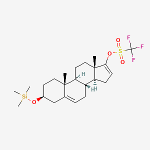 (3S,8R,9S,10R,13S,14S)-10,13-dimethyl-3-((trimethylsilyl)oxy)-2,3,4,7,8,9,10,11,12,13,14,15-dodecahydro-1H-cyclopenta[a]phenanthren-17-yl trifluoromethanesulfonate