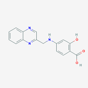 2-Hydroxy-4-{[(quinoxalin-2-yl)methyl]amino}benzoic acid