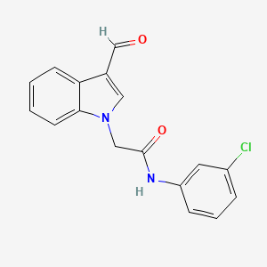 N-(3-Chlorophenyl)-2-(3-formyl-1H-indol-1-yl)acetamide