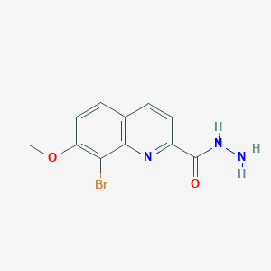 8-Bromo-7-methoxyquinoline-2-carbohydrazide