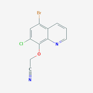 [(5-Bromo-7-chloroquinolin-8-yl)oxy]acetonitrile