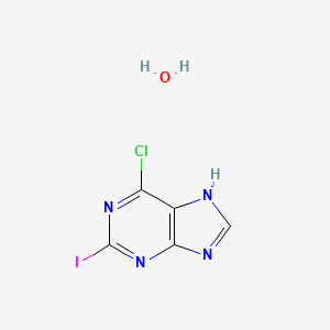 6-Chloro-2-iodo-9H-purine hydrate