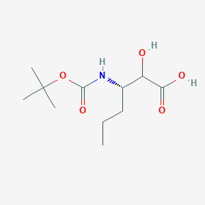 molecular formula C11H21NO5 B1506280 (3S)-3-[(tert-Butoxycarbonyl)amino]-2-hydroxyhexanoic acid CAS No. 209398-26-5