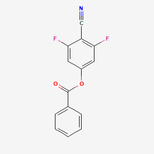 molecular formula C14H7F2NO2 B1506292 Benzonitrile, 4-(benzoyloxy)-2,6-difluoro- 