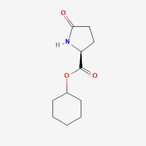 molecular formula C11H17NO3 B1506296 Cyclohexyl 5-oxoprolinate CAS No. 31437-47-5