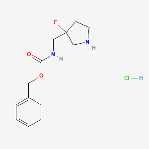 Benzyl ((3-fluoropyrrolidin-3-yl)methyl)carbamate hydrochloride