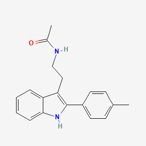 Acetamide, N-[2-[2-(4-methylphenyl)-1H-indol-3-yl]ethyl]-