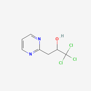 molecular formula C7H7Cl3N2O B1506306 1,1,1-Trichloro-3-(pyrimidin-2-yl)propan-2-ol CAS No. 408533-65-3