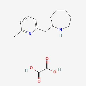 molecular formula C15H22N2O4 B15063080 2-((6-Methylpyridin-2-yl)methyl)azepane oxalate 