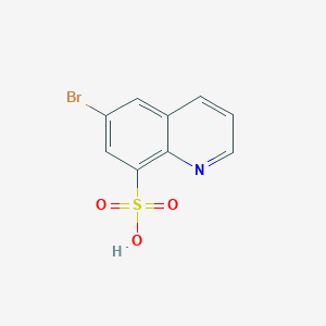 molecular formula C9H6BrNO3S B15063101 6-Bromoquinoline-8-sulfonic acid CAS No. 53971-60-1