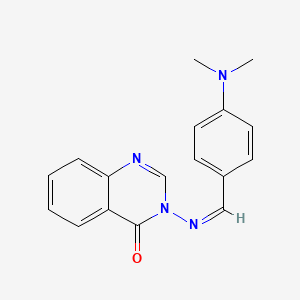 molecular formula C17H16N4O B15063106 3-[(Z)-[4-(dimethylamino)phenyl]methylideneamino]quinazolin-4-one 