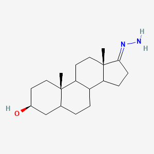 molecular formula C19H32N2O B1506311 (3β,8ξ,9ξ,14ξ,17E)-17-肼代雄甾-3-醇 CAS No. 10481-80-8