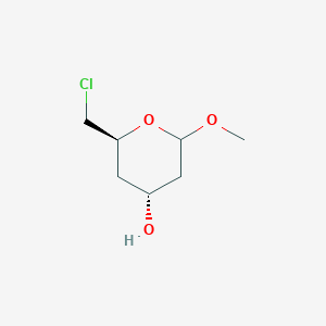 molecular formula C7H13ClO3 B15063126 (2S,4R)-2-(Chloromethyl)-6-methoxytetrahydro-2H-pyran-4-ol 