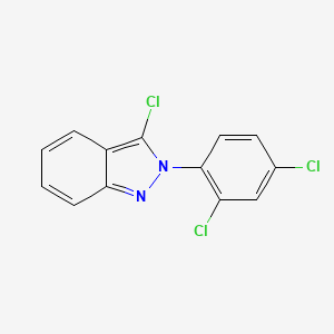 molecular formula C13H7Cl3N2 B15063131 3-Chloro-2-(2,4-dichlorophenyl)-2H-indazole CAS No. 88279-17-8