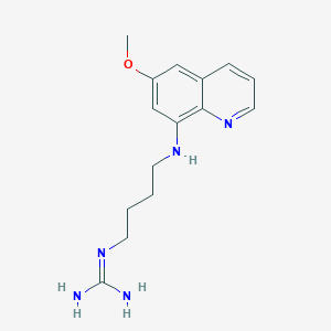 molecular formula C15H21N5O B15063144 1-(4-((6-Methoxyquinolin-8-yl)amino)butyl)guanidine CAS No. 88755-57-1