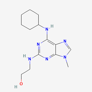 2-{[6-(Cyclohexylamino)-9-methyl-9H-purin-2-yl]amino}ethan-1-ol