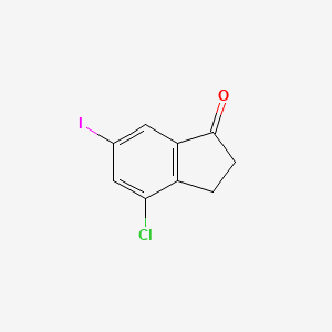 4-Chloro-6-iodo-2,3-dihydroinden-1-one