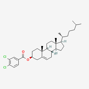 [(3S,8S,9S,10R,13R,14S,17R)-10,13-dimethyl-17-[(2R)-6-methylheptan-2-yl]-2,3,4,7,8,9,11,12,14,15,16,17-dodecahydro-1H-cyclopenta[a]phenanthren-3-yl] 3,4-dichlorobenzoate