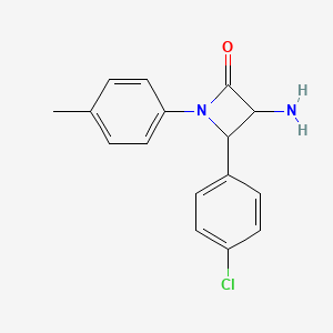 3-Amino-4-(4-chlorophenyl)-1-(p-tolyl)azetidin-2-one