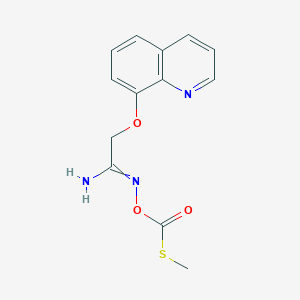 N'-{[(Methylsulfanyl)carbonyl]oxy}[(quinolin-8-yl)oxy]ethanimidamide