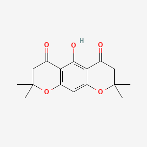 5-Hydroxy-2,2,8,8-tetramethyl-2,3,7,8-tetrahydropyrano[3,2-g]chromene-4,6-dione