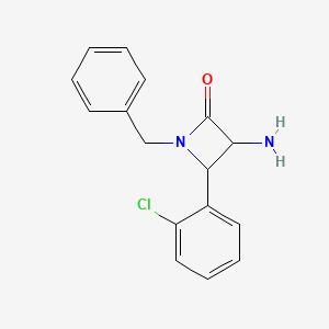 3-Amino-1-benzyl-4-(2-chlorophenyl)azetidin-2-one