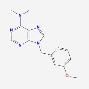 9H-Purin-6-amine, 9-((3-methoxyphenyl)methyl)-N,N-dimethyl-