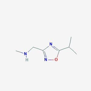 molecular formula C7H13N3O B1506334 1-(5-异丙基-1,2,4-恶二唑-3-基)-N-甲基甲胺 CAS No. 938459-06-4